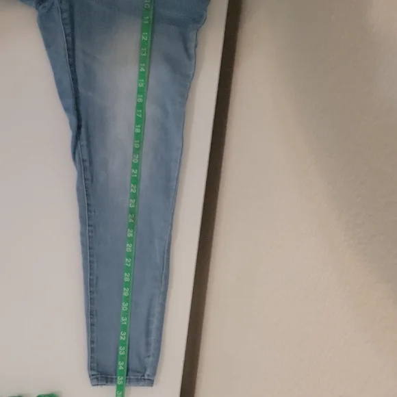 Light Blue Skinny Jeans for Women - Picture 3 of 5